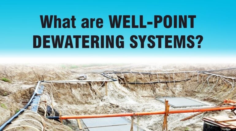 Well Point Dewatering Systems, Perennial Dewatering pump